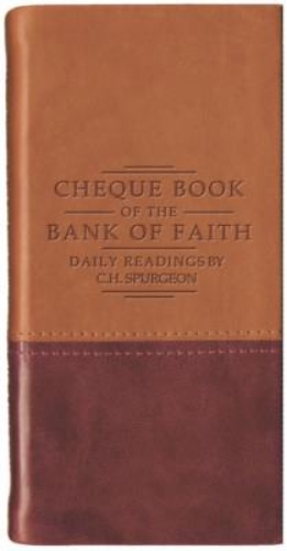 Picture of Chequebook of the Bank of Faith - Tan/Burgundy