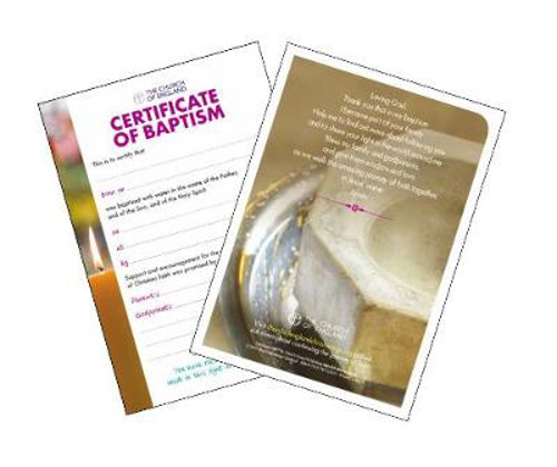 Picture of Certificate Of Baptism: Pack Of 20