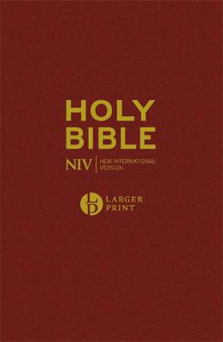 Picture of NIV Larger Print Burgundy Hardback Bible