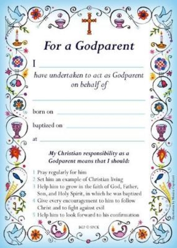 Picture of GODPARENT CARD