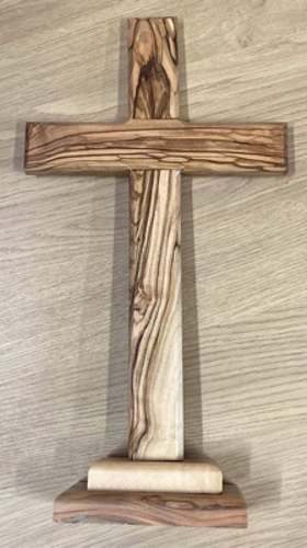 Picture of Olive Wood Cross 33cm Standing