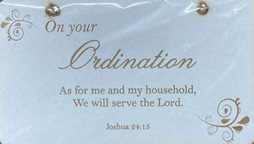 Picture of ORDINATION PLAQUE