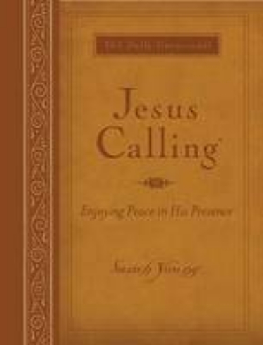 Picture of Jesus Calling, Large Text Brown Leathersoft, With Full Scriptures: Enjoying Peace In His Presence (a 365-day Devotional)