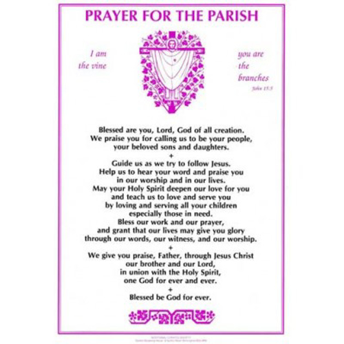 Picture of Prayer For The Parish Laminated Card