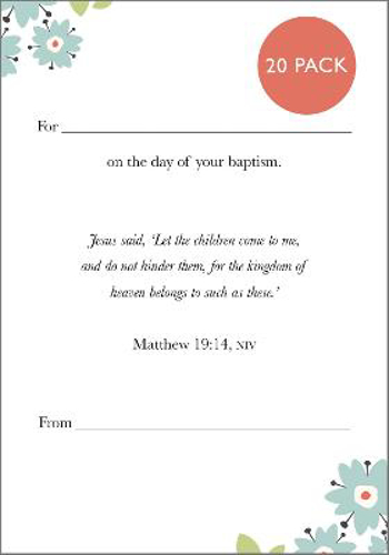 Picture of Baptism Card 2024: Pack Of 20